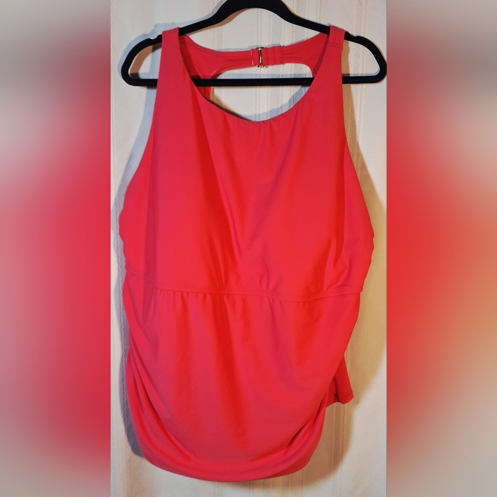 SHADE & SHORE Coral Tankini Swimwear Top